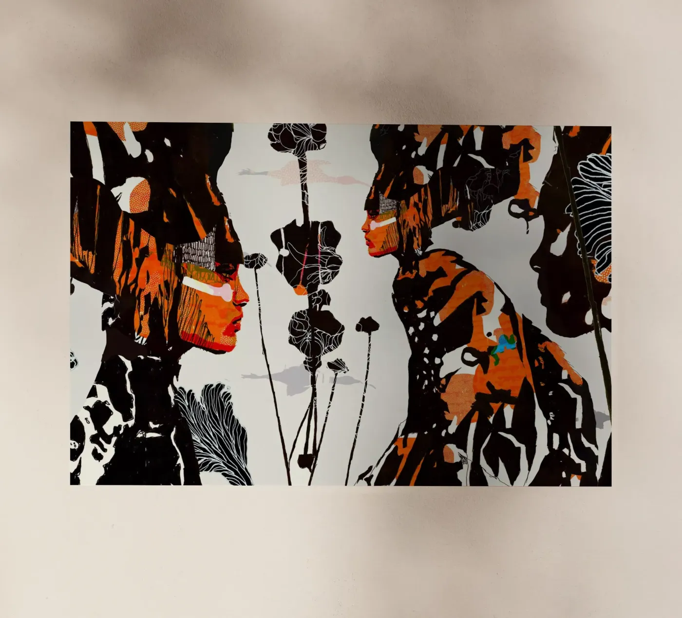 flamingo eclipse Backlit Folie von Giulio Iurissevich