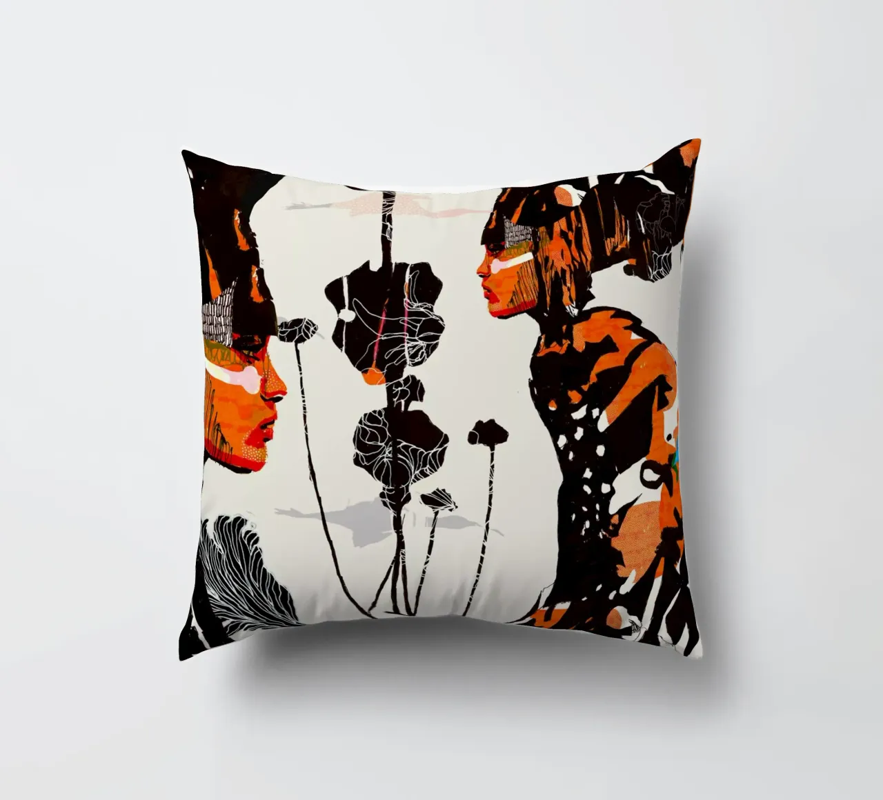 flamingo eclipse cuscino da Giulio Iurissevich