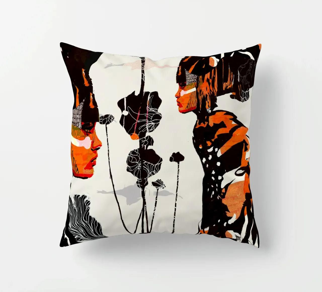 flamingo eclipse cuscino da Giulio Iurissevich