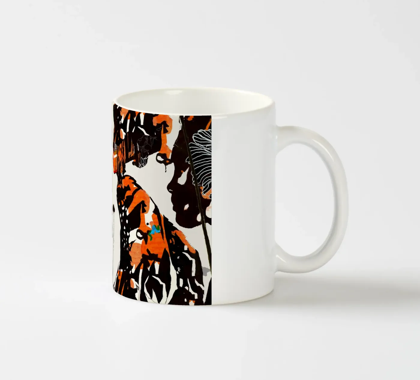 flamingo eclipse ceramic mug by Giulio Iurissevich