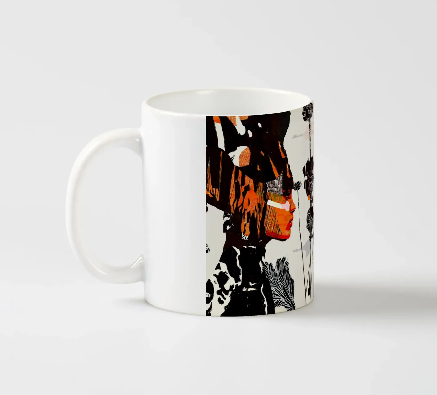 flamingo eclipse ceramic mug by Giulio Iurissevich