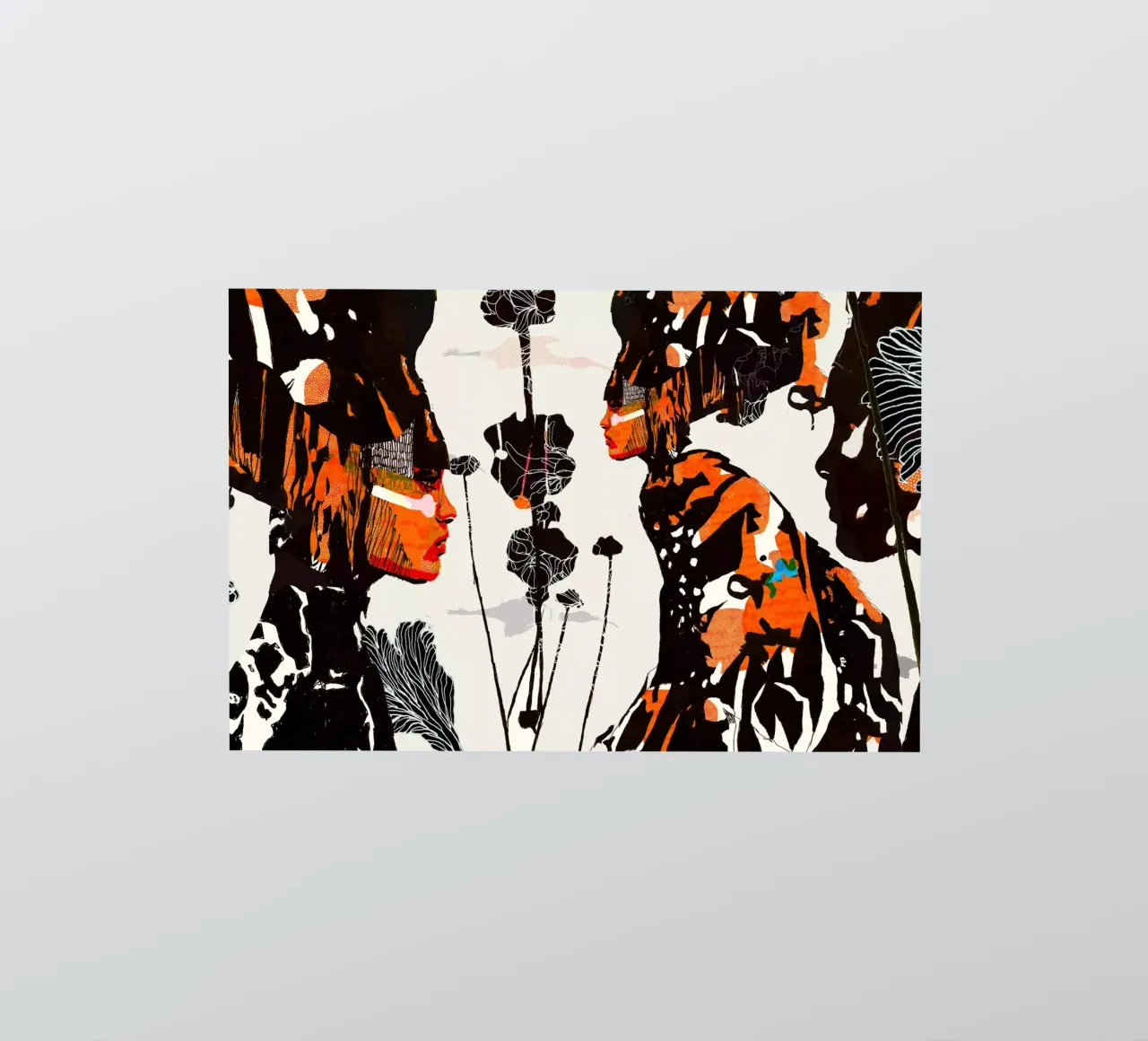 flamingo eclipse sticker by Giulio Iurissevich