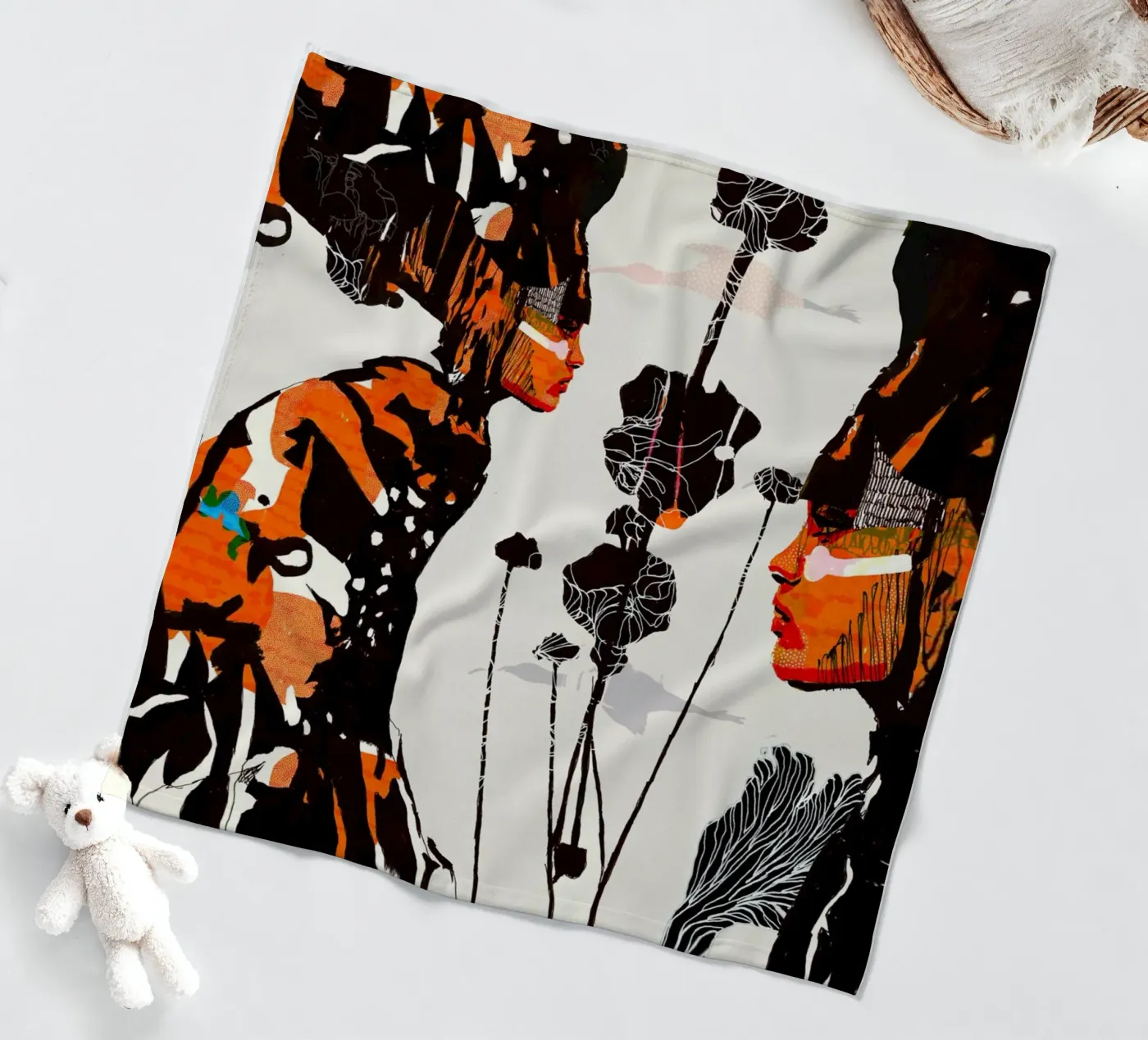 flamingo eclipse Fleecedecke von Giulio Iurissevich