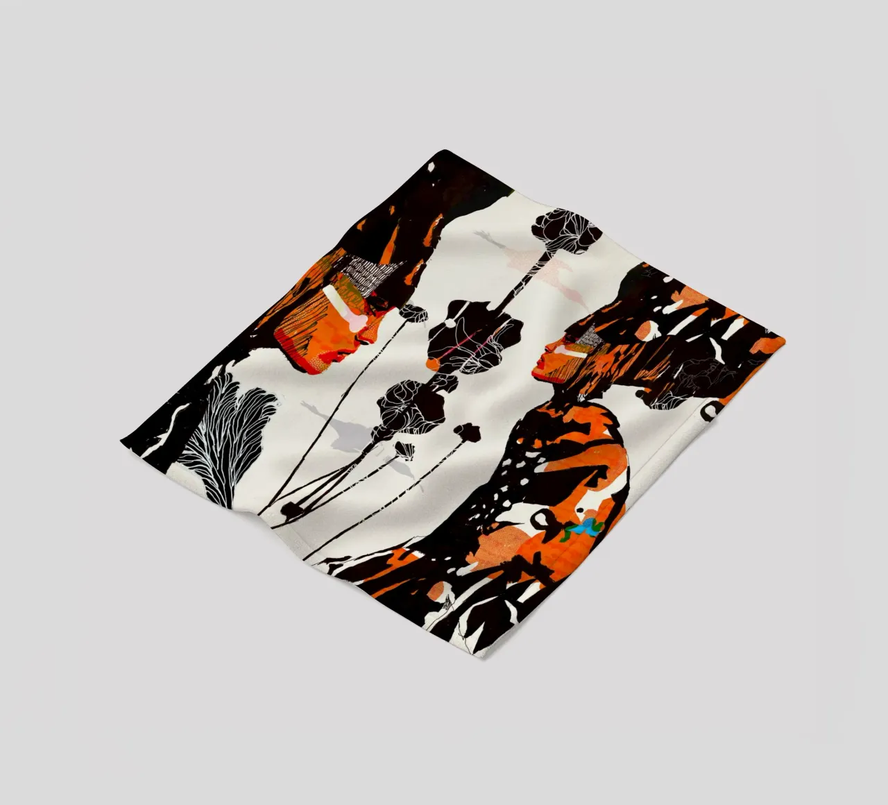 flamingo eclipse fleecedeken van Giulio Iurissevich