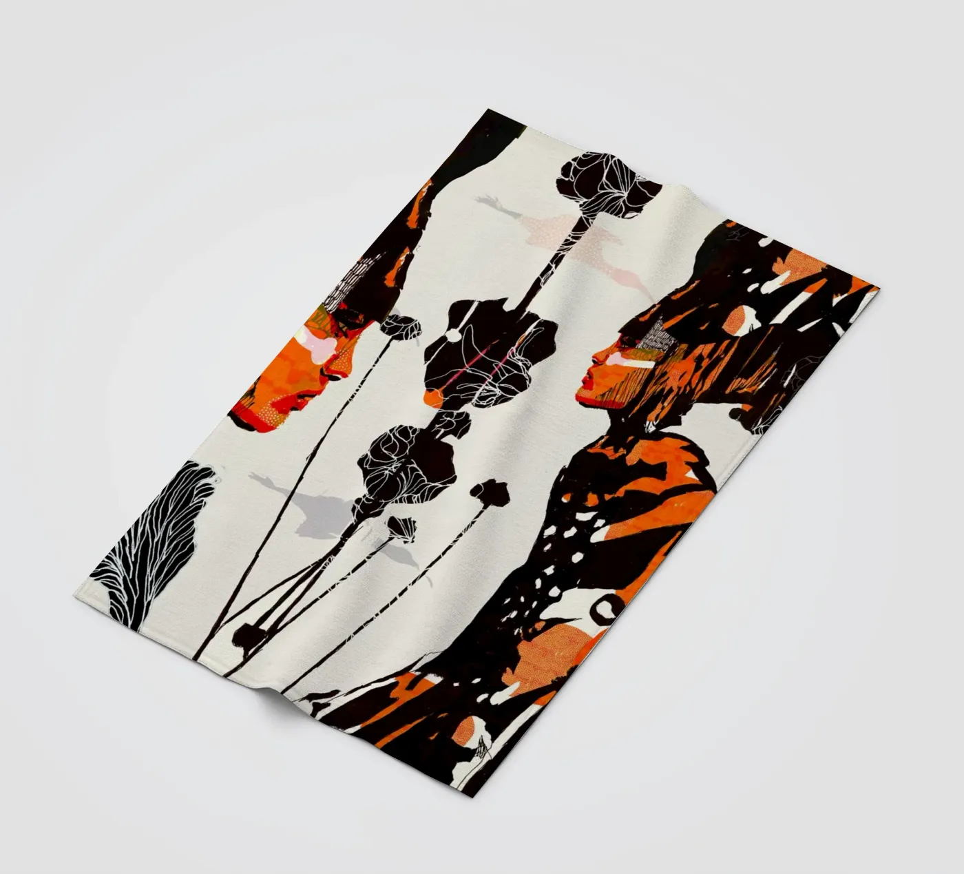 flamingo eclipse Fleecedecke von Giulio Iurissevich