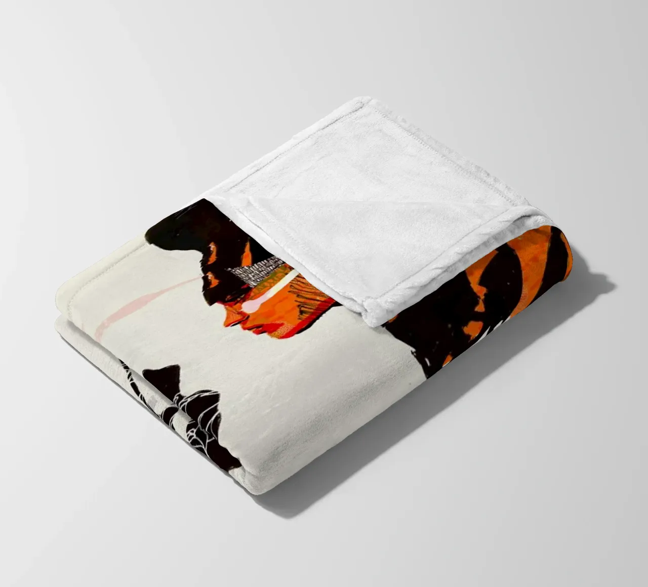 flamingo eclipse fleecedeken van Giulio Iurissevich