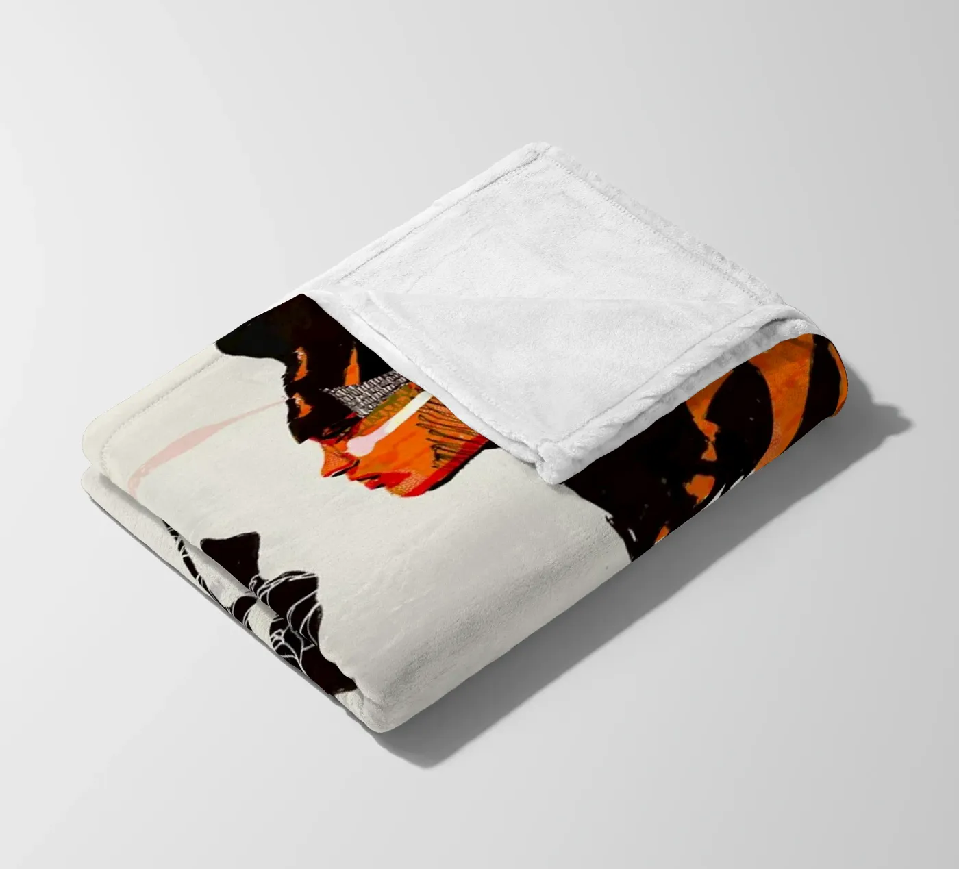 flamingo eclipse Fleecedecke von Giulio Iurissevich