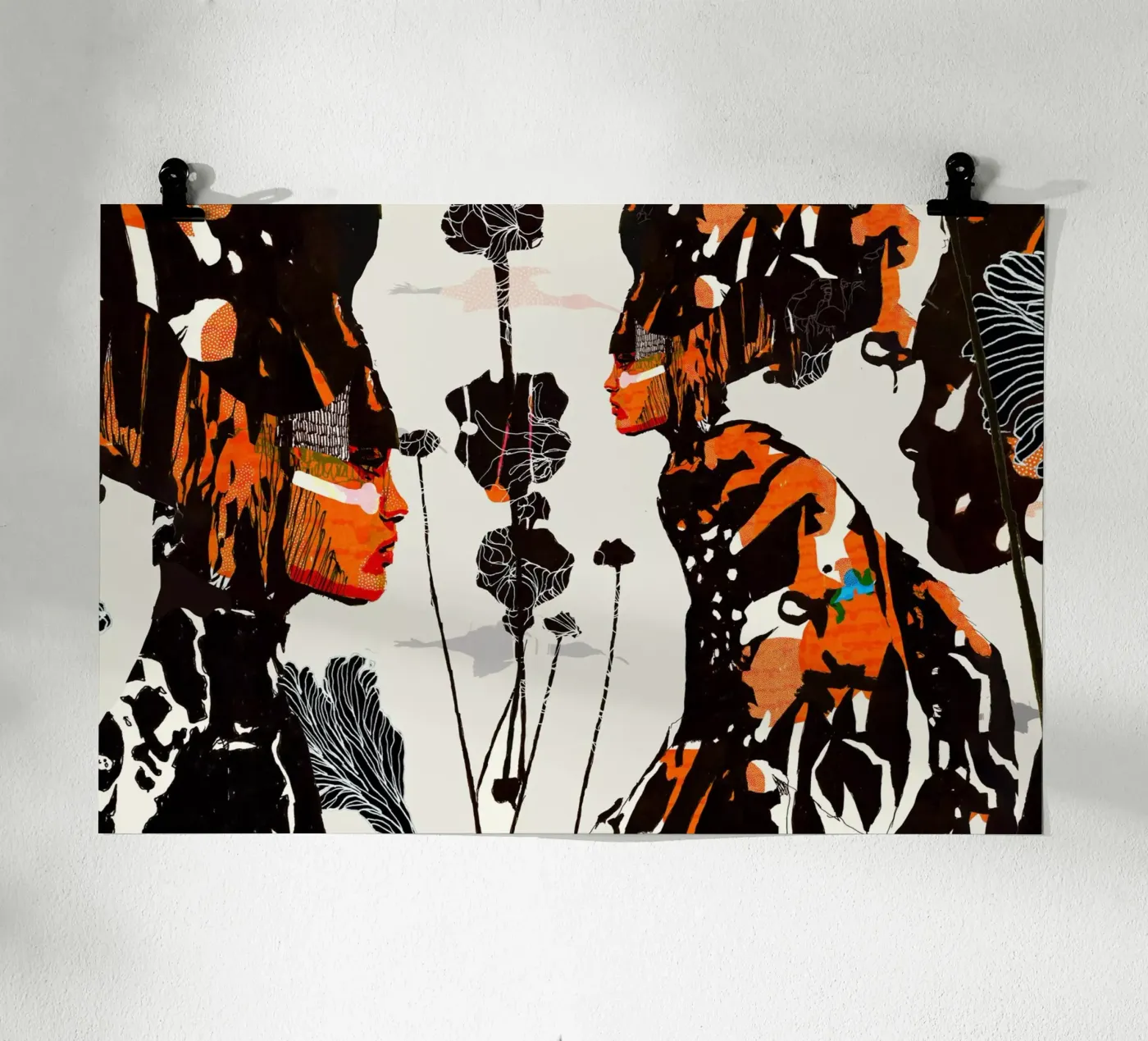 flamingo eclipse poster da Giulio Iurissevich