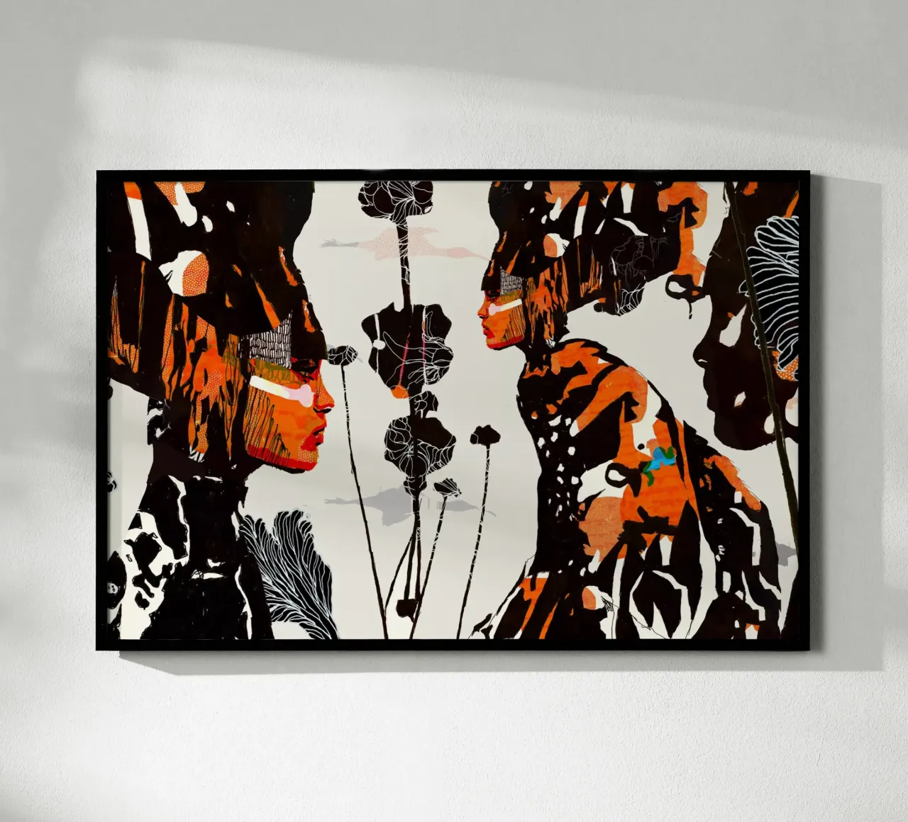 flamingo eclipse poster van Giulio Iurissevich