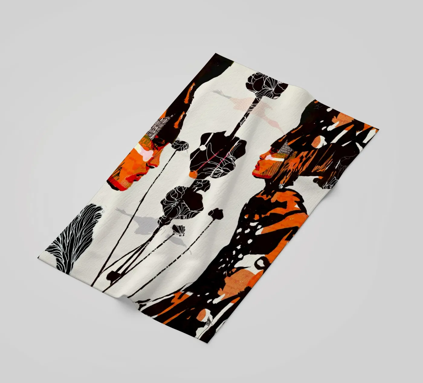 flamingo eclipse Strandtuch von Giulio Iurissevich