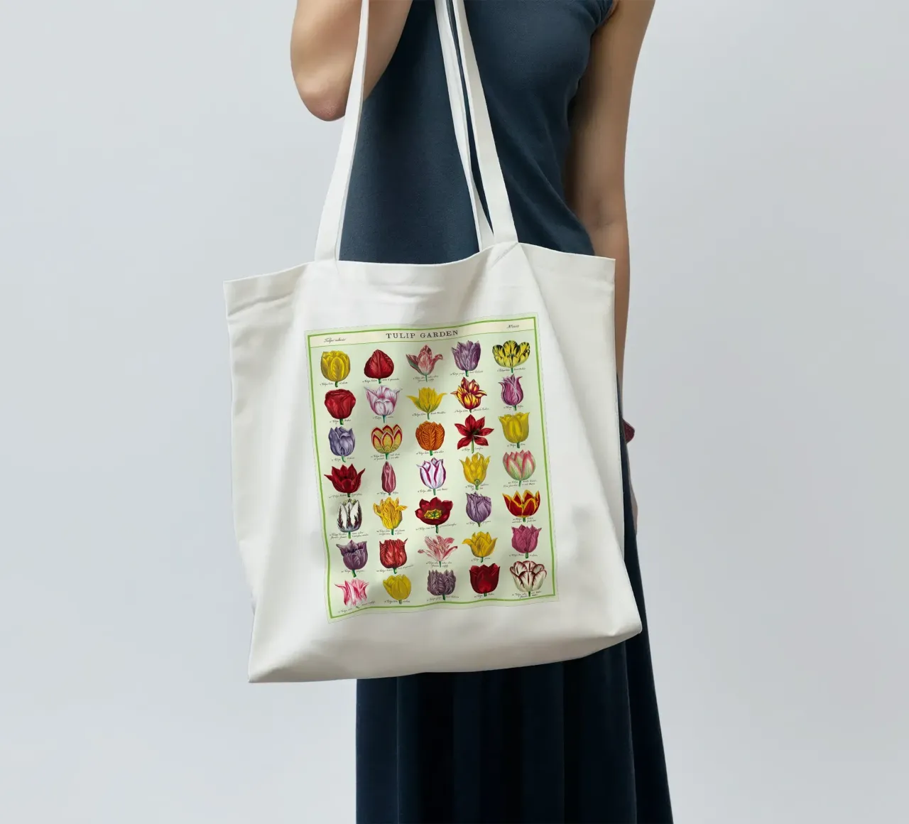 tulip garden tote bag by Graham Robertson