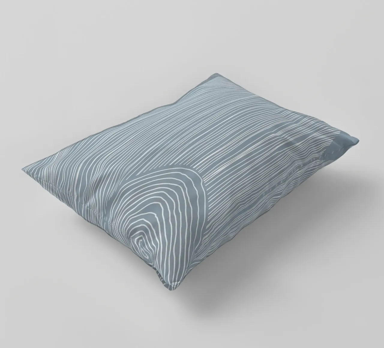 Arte astratta a linee ondulate cuscino da Melloi Art Print