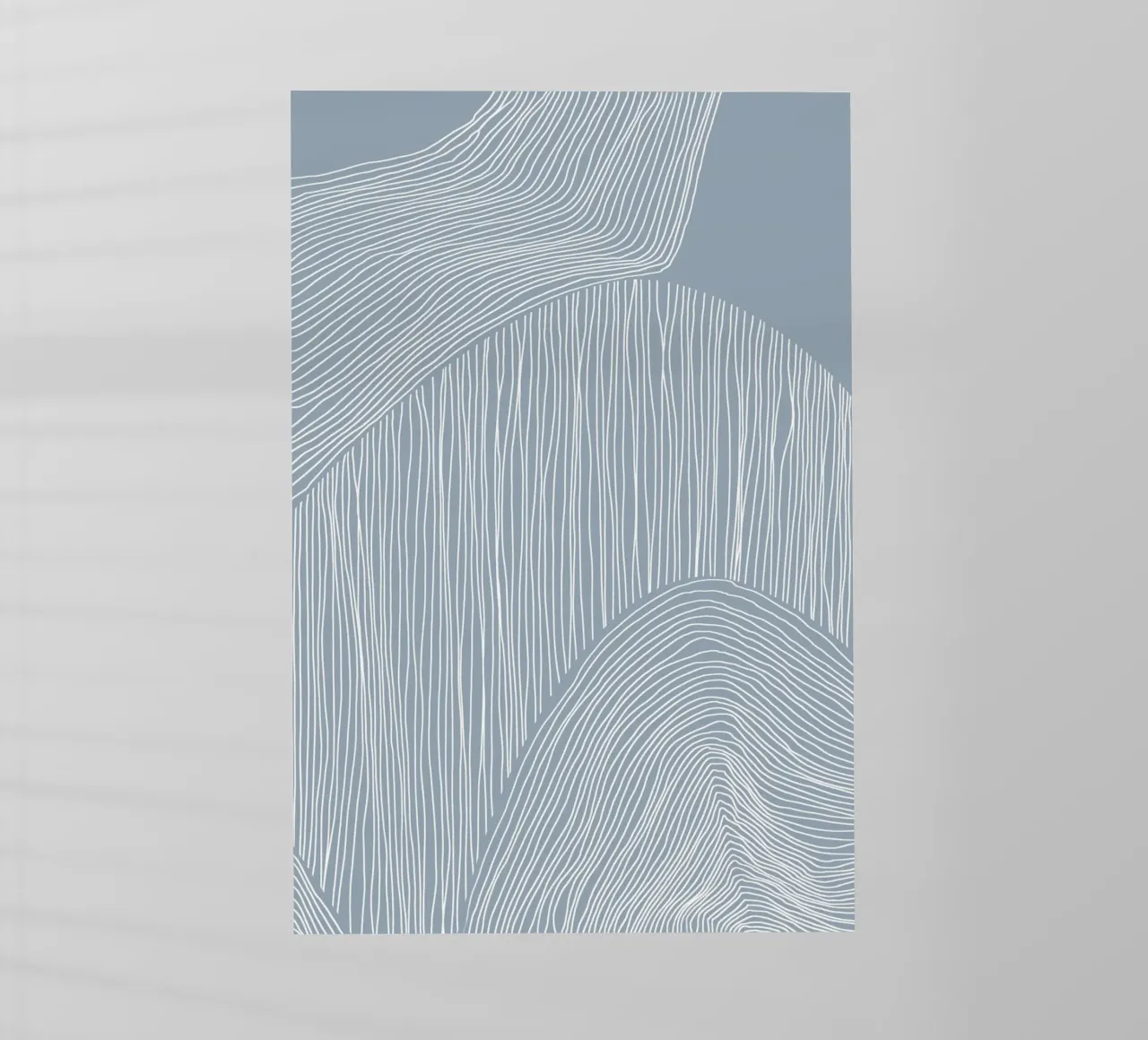 Arte astratta a linee ondulate pellicola backlit da Melloi Art Print