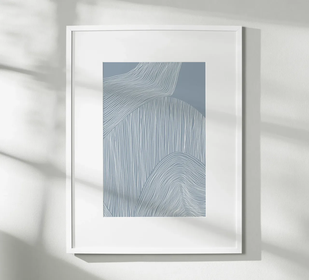 Arte astratta a linee ondulate poster da Melloi Art Print