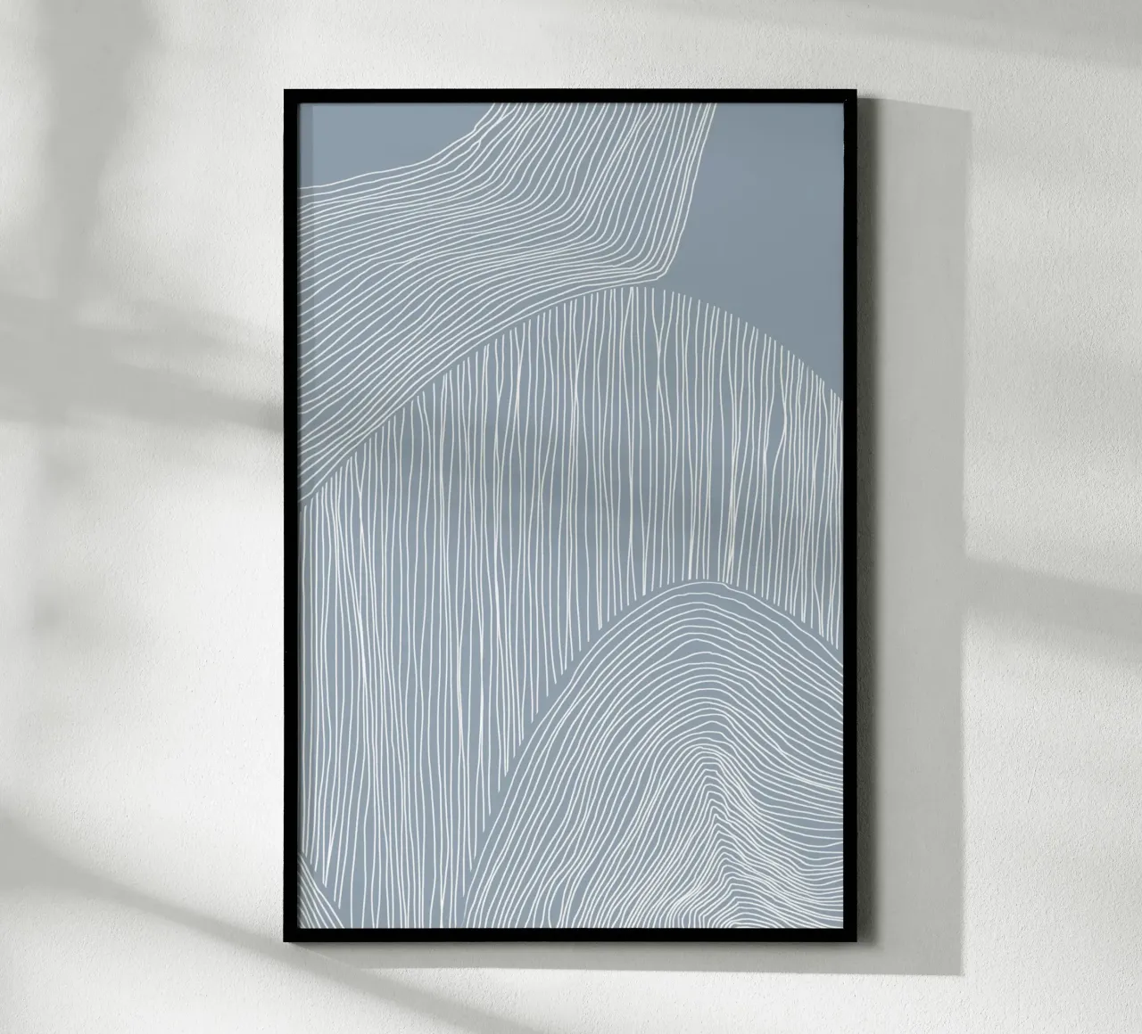 Arte astratta a linee ondulate poster da Melloi Art Print