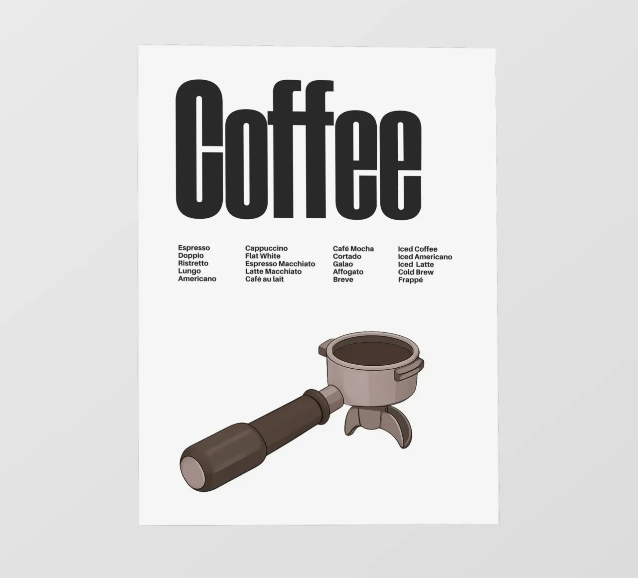 Coffee Variations II telo in pvc da Diesdas Ananas Design