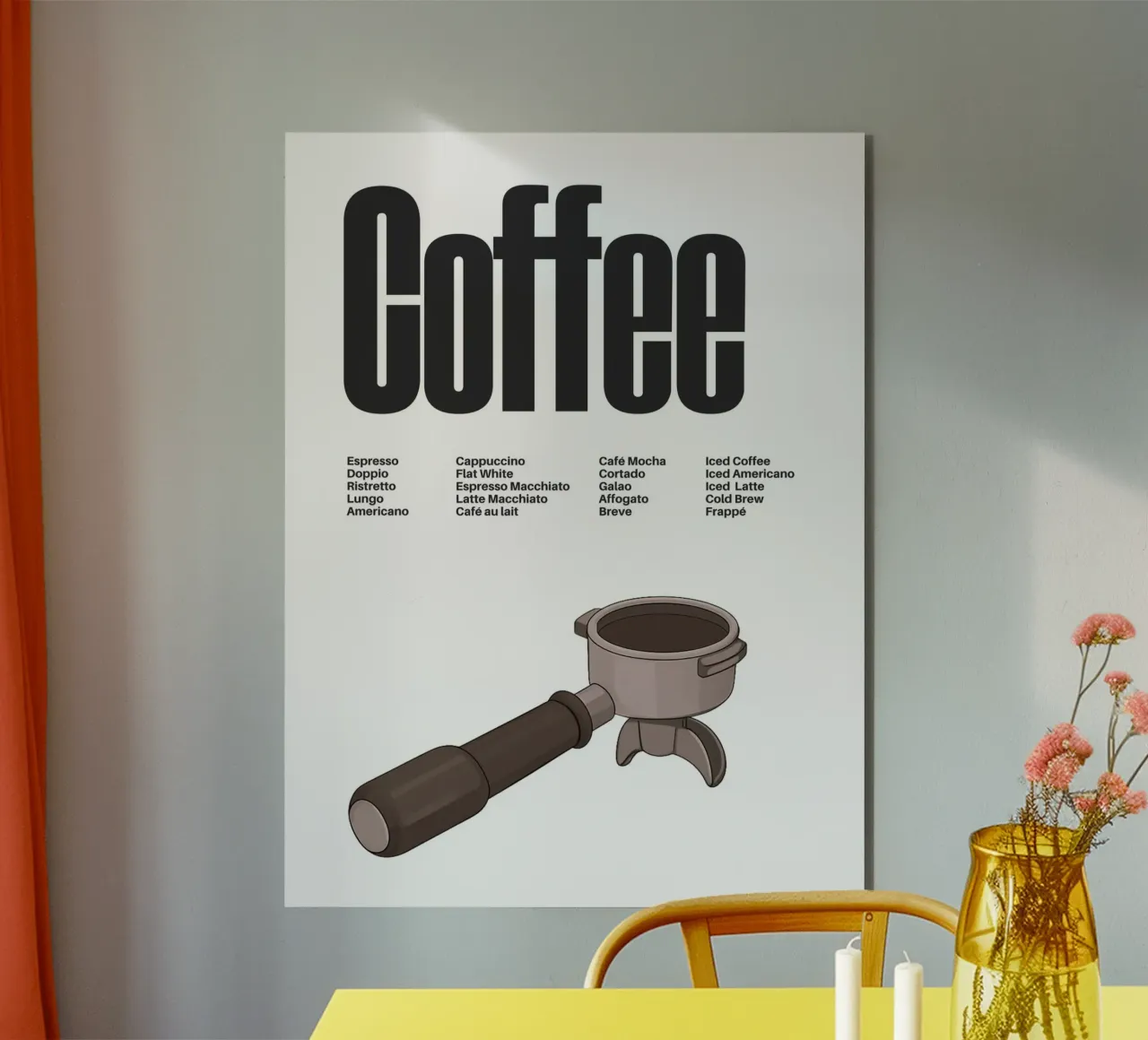 Coffee Variations II alluminio dibond da Diesdas Ananas Design