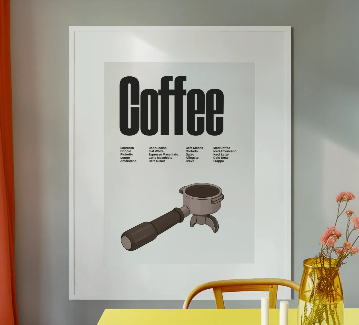 Coffee Variations II poster van Diesdas Ananas Design
