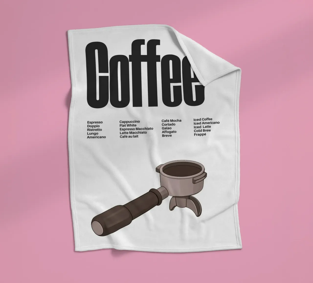 Coffee Variations II coperta in pile da Diesdas Ananas Design
