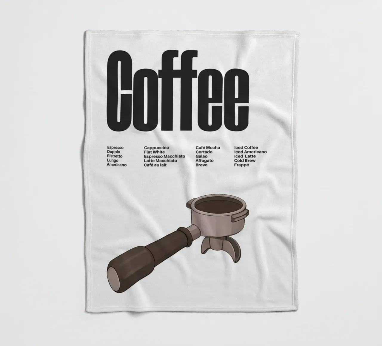 Coffee Variations II coperta in pile da Diesdas Ananas Design