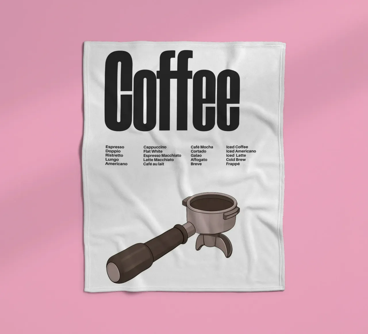 Coffee Variations II coperta in pile da Diesdas Ananas Design