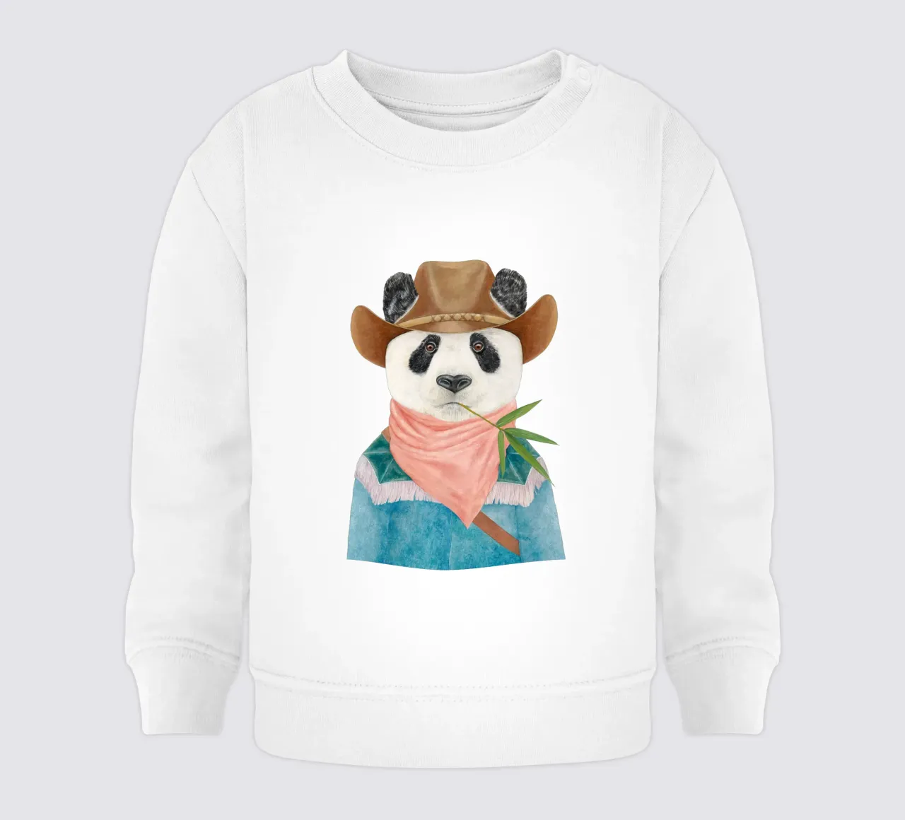 Panda Cowboy felpa neonato da Animal Crew