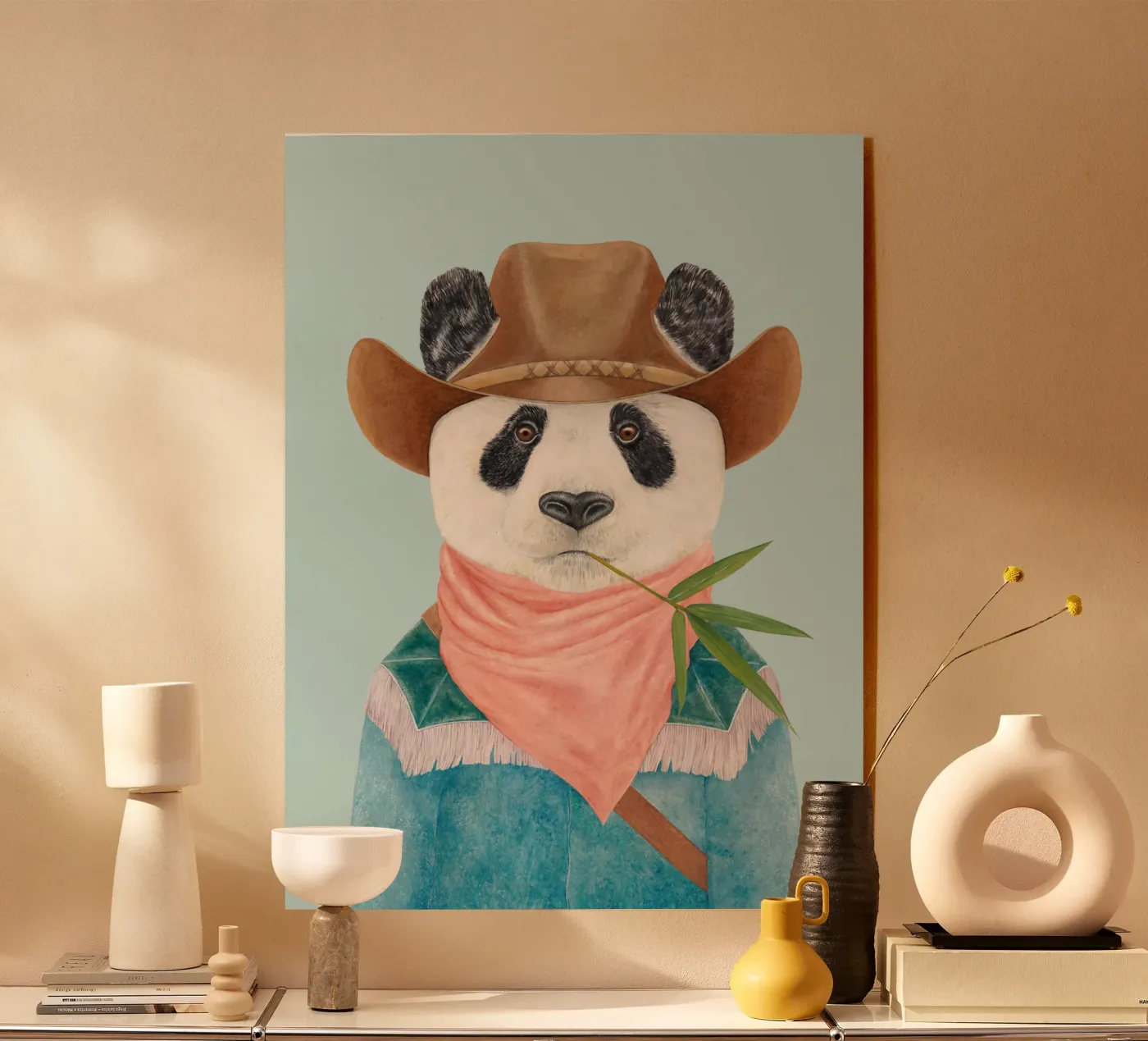 Panda Cowboy plexiglass da Animal Crew