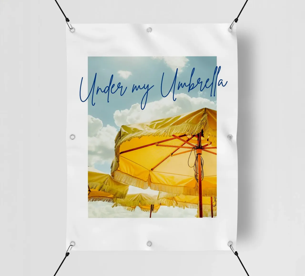 Under my umbrella telo in pvc da Diesdas Ananas Design