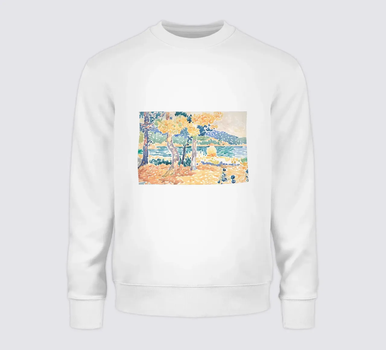trees water sweatshirt by Graham Robertson