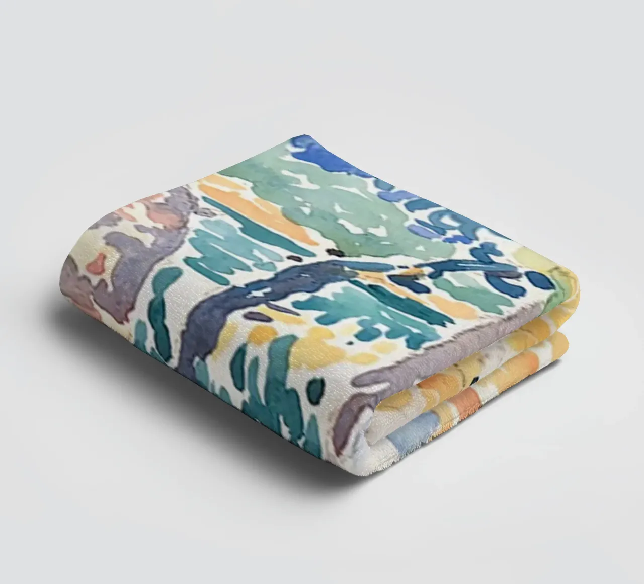 trees water towel by Graham Robertson