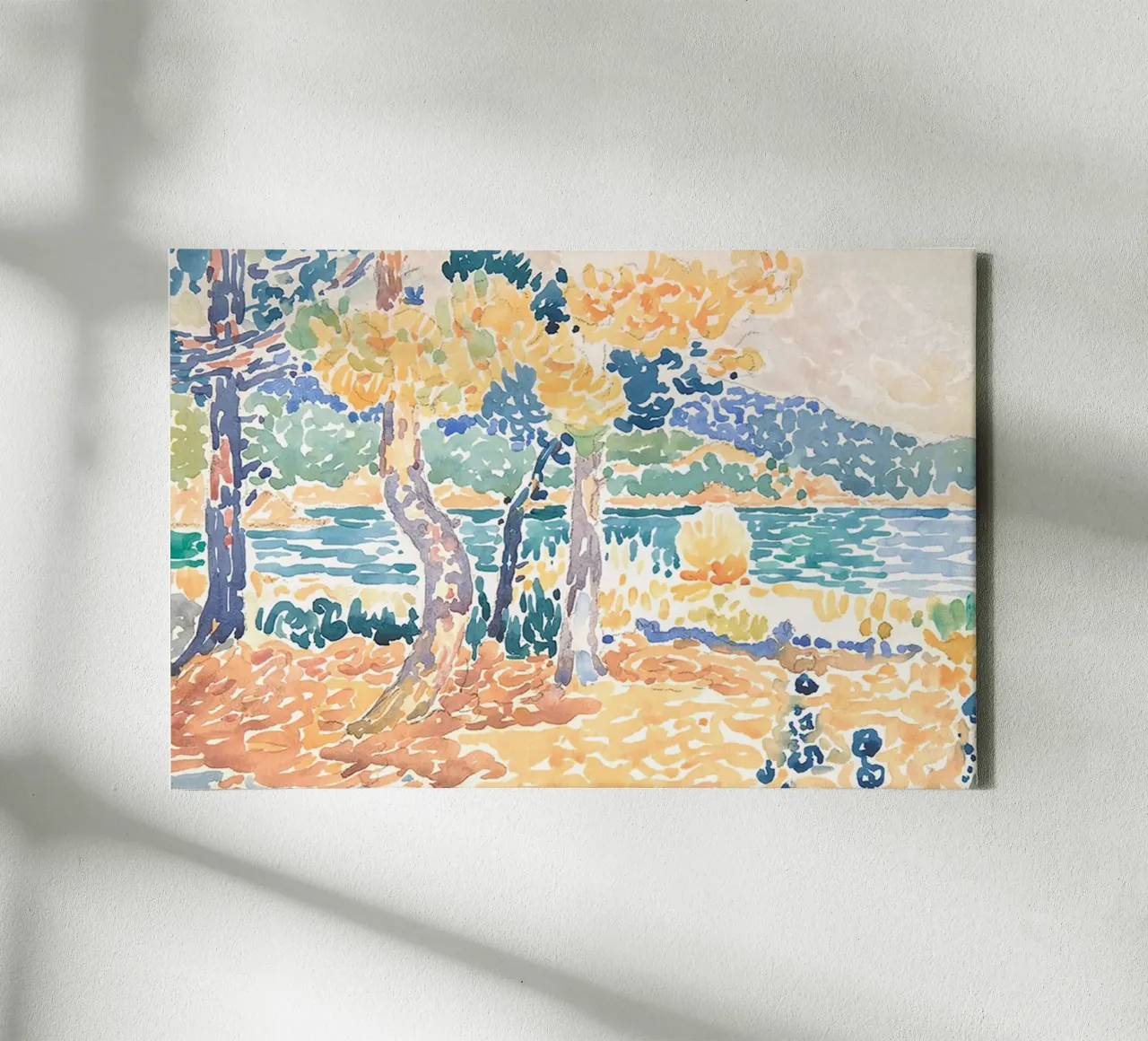 alberi acqua tela con Cornice a cassetta da Graham Robertson