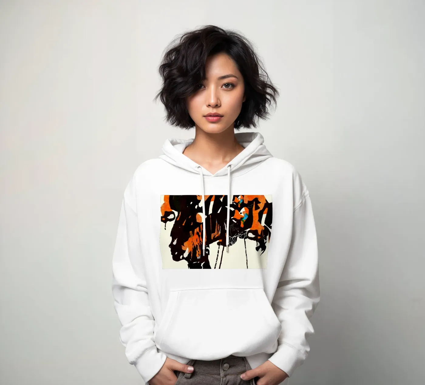 flamingo eclipse2 hoodie by Giulio Iurissevich