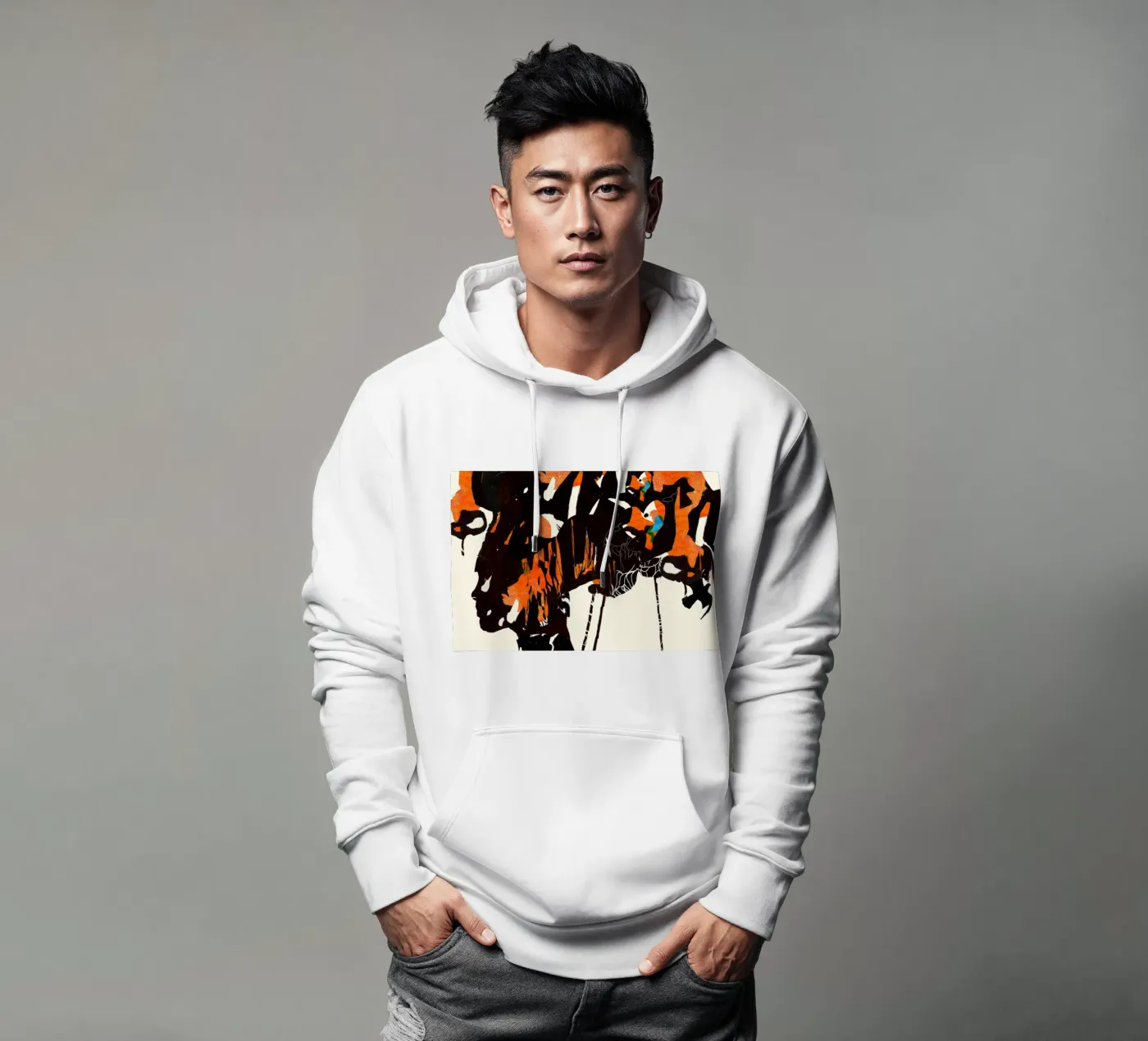 flamingo eclipse2 hoodie by Giulio Iurissevich