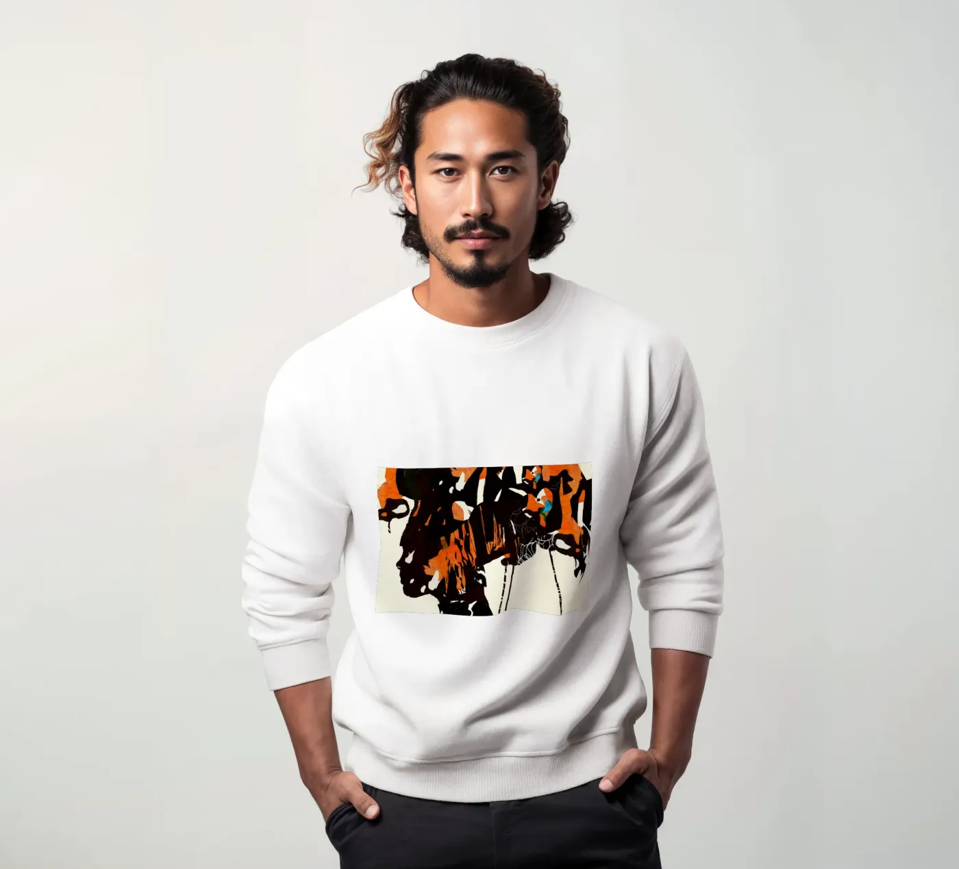 flamingo eclipse2 Sweatshirt von Giulio Iurissevich