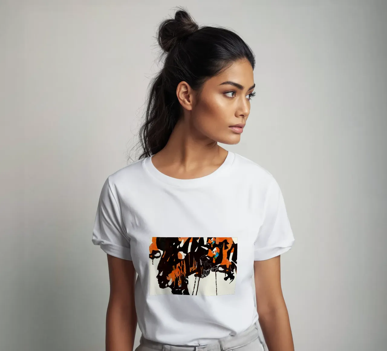 fenicottero eclissi2 t-shirt da Giulio Iurissevich