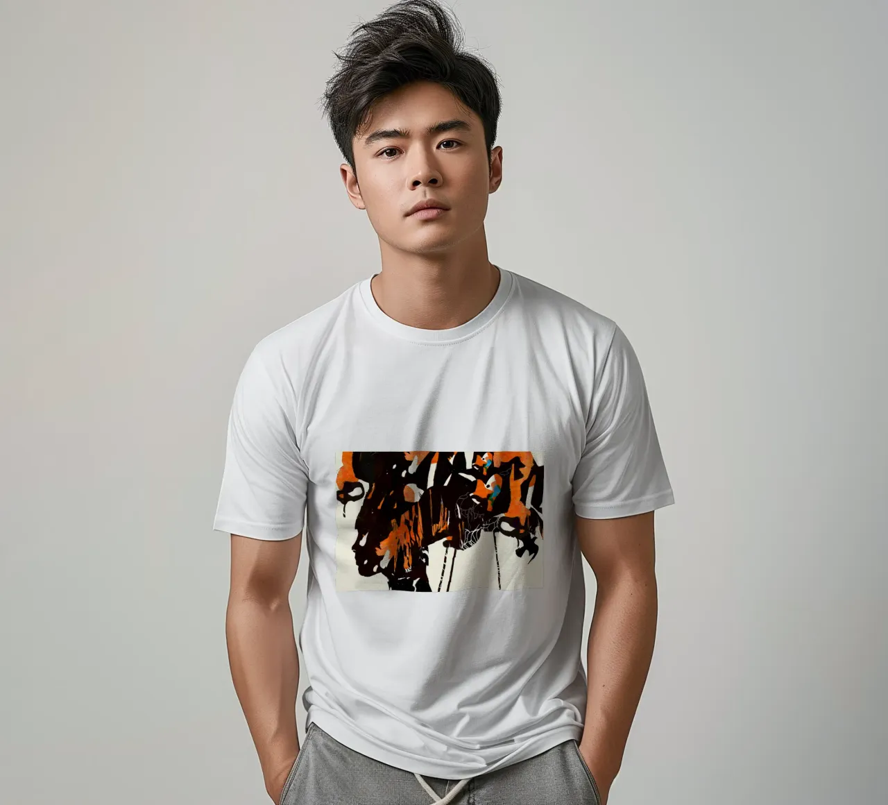 fenicottero eclissi2 t-shirt da Giulio Iurissevich