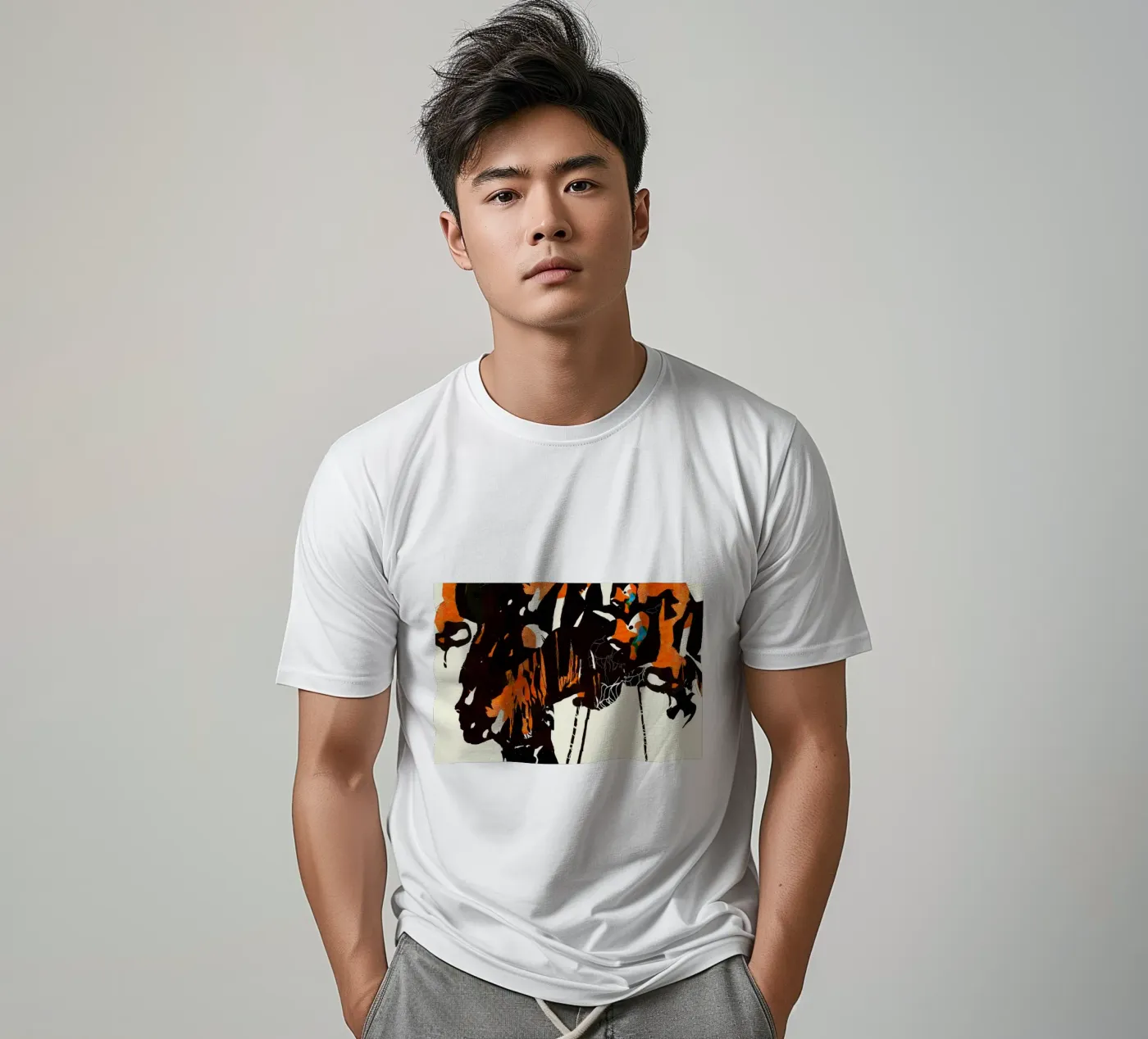 fenicottero eclissi2 t-shirt da Giulio Iurissevich