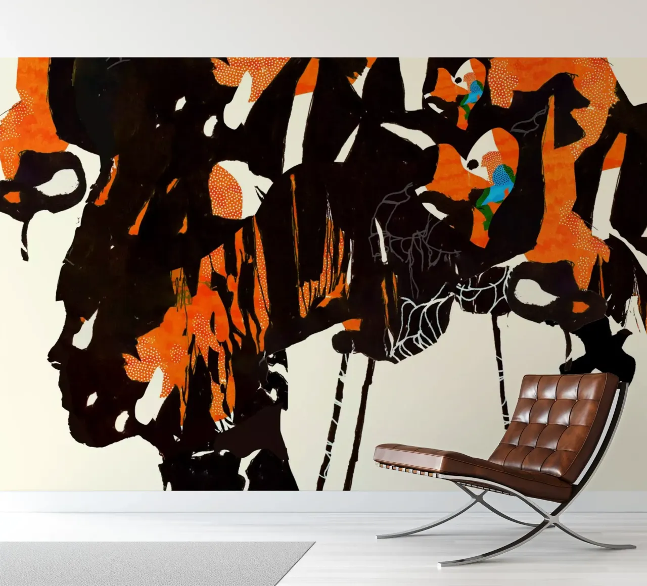 flamingo eclips2 fotobehang van Giulio Iurissevich