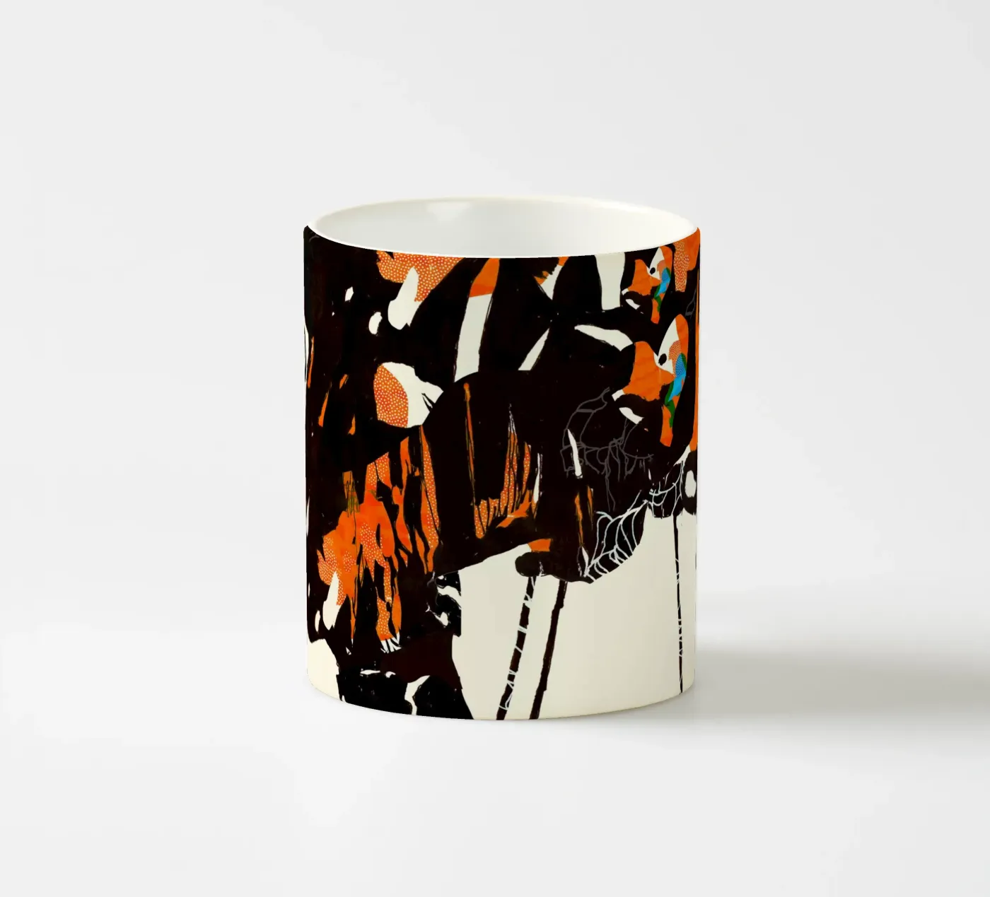 flamingo eclipse2 ceramic mug by Giulio Iurissevich