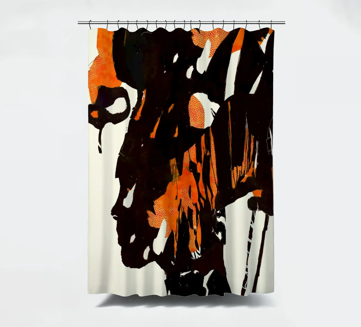 flamingo eclipse2 shower curtain by Giulio Iurissevich