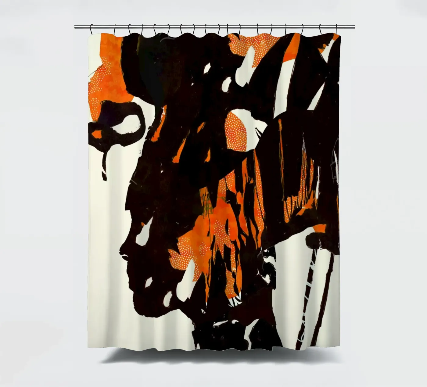 flamingo eclipse2 shower curtain by Giulio Iurissevich