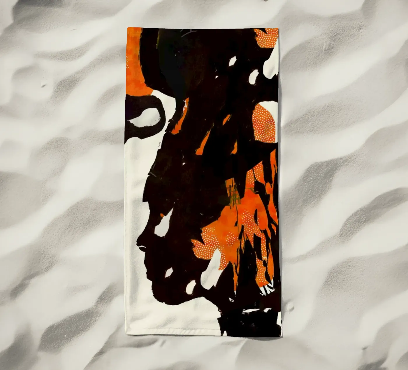 flamingo eclipse2 Strandtuch von Giulio Iurissevich