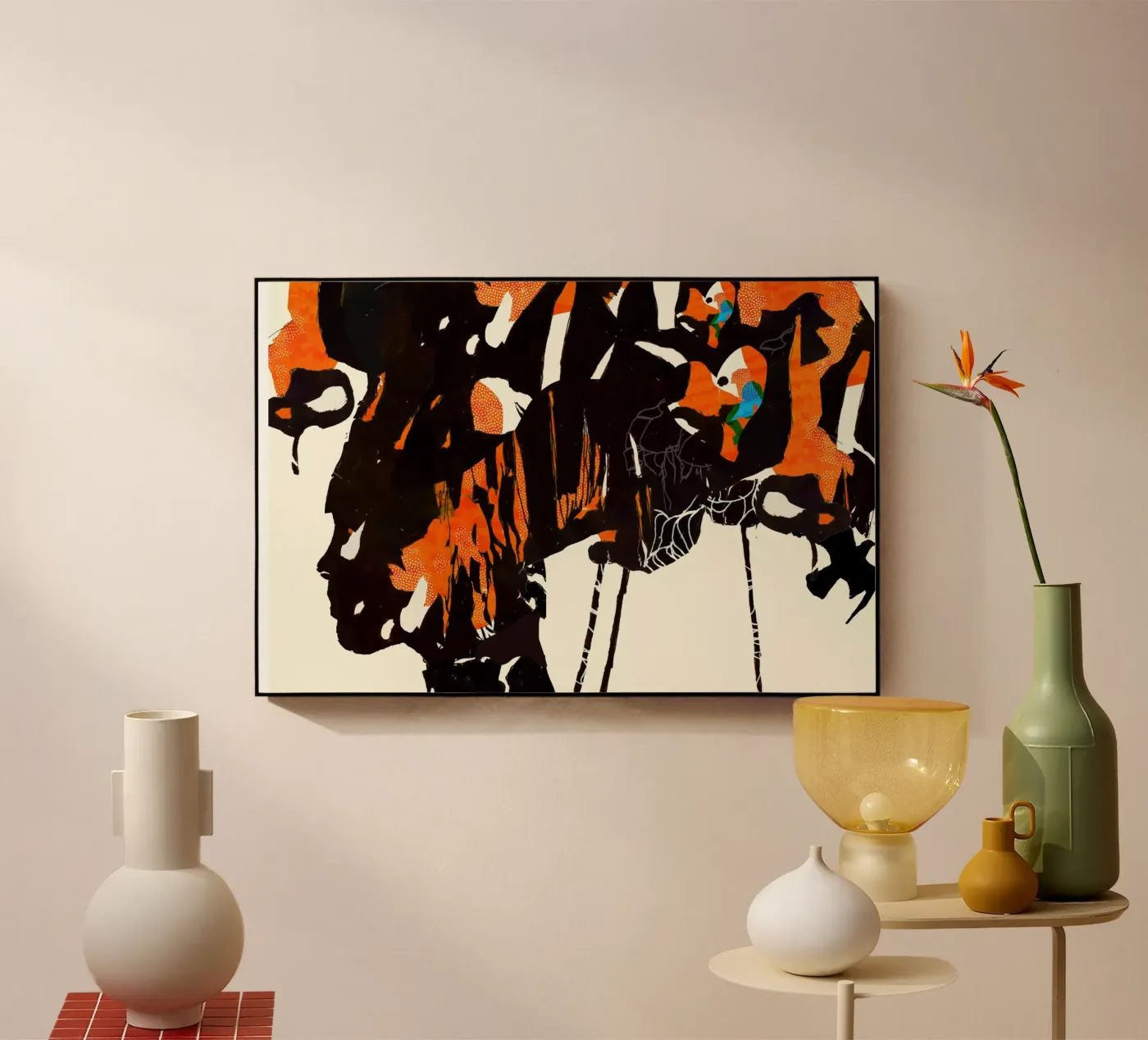 flamingo eclipse2 acryl van Giulio Iurissevich