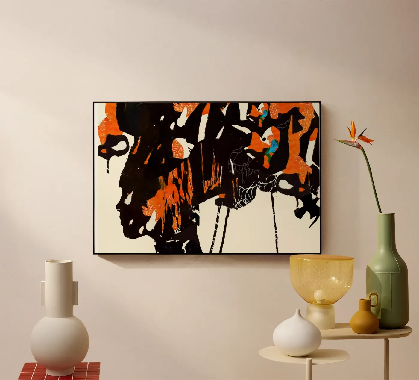 flamingo eclipse2 Acryl-Glas von Giulio Iurissevich