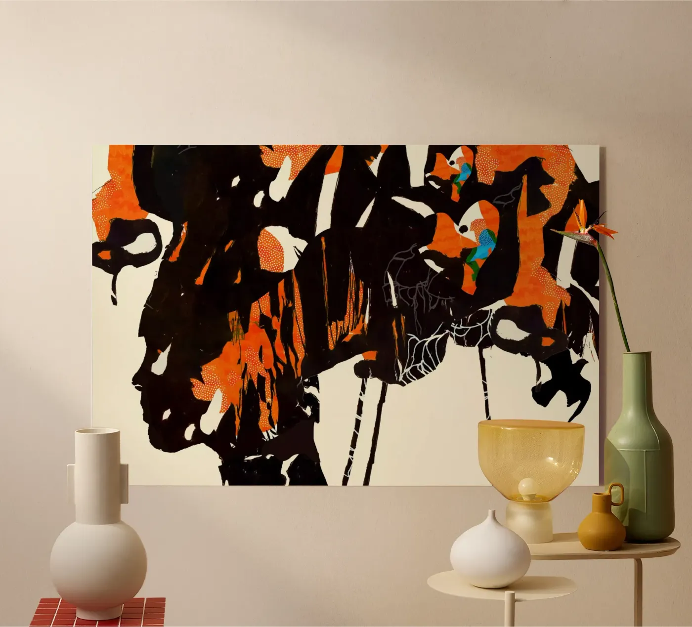 flamingo eclipse2 Acryl-Glas von Giulio Iurissevich