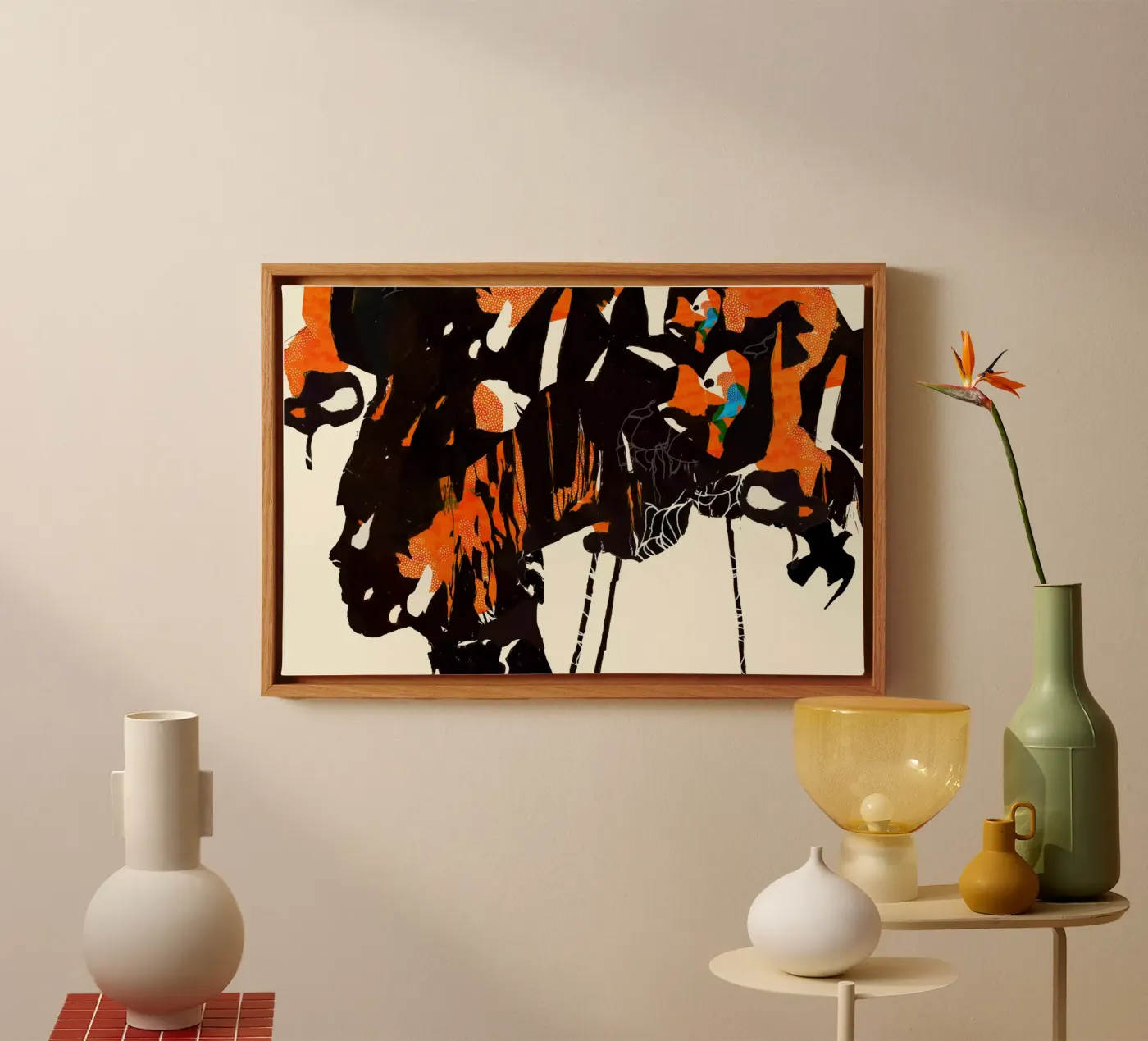 flamingo eclipse2 Leinwand von Giulio Iurissevich