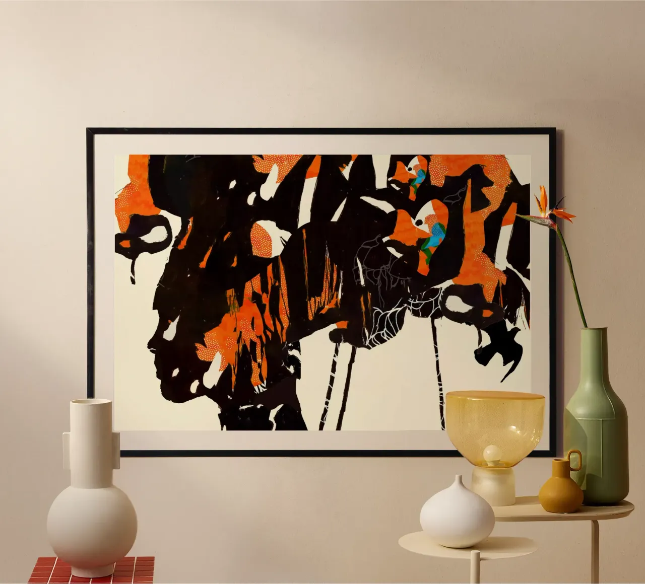 flamingo eclipse2 poster by Giulio Iurissevich