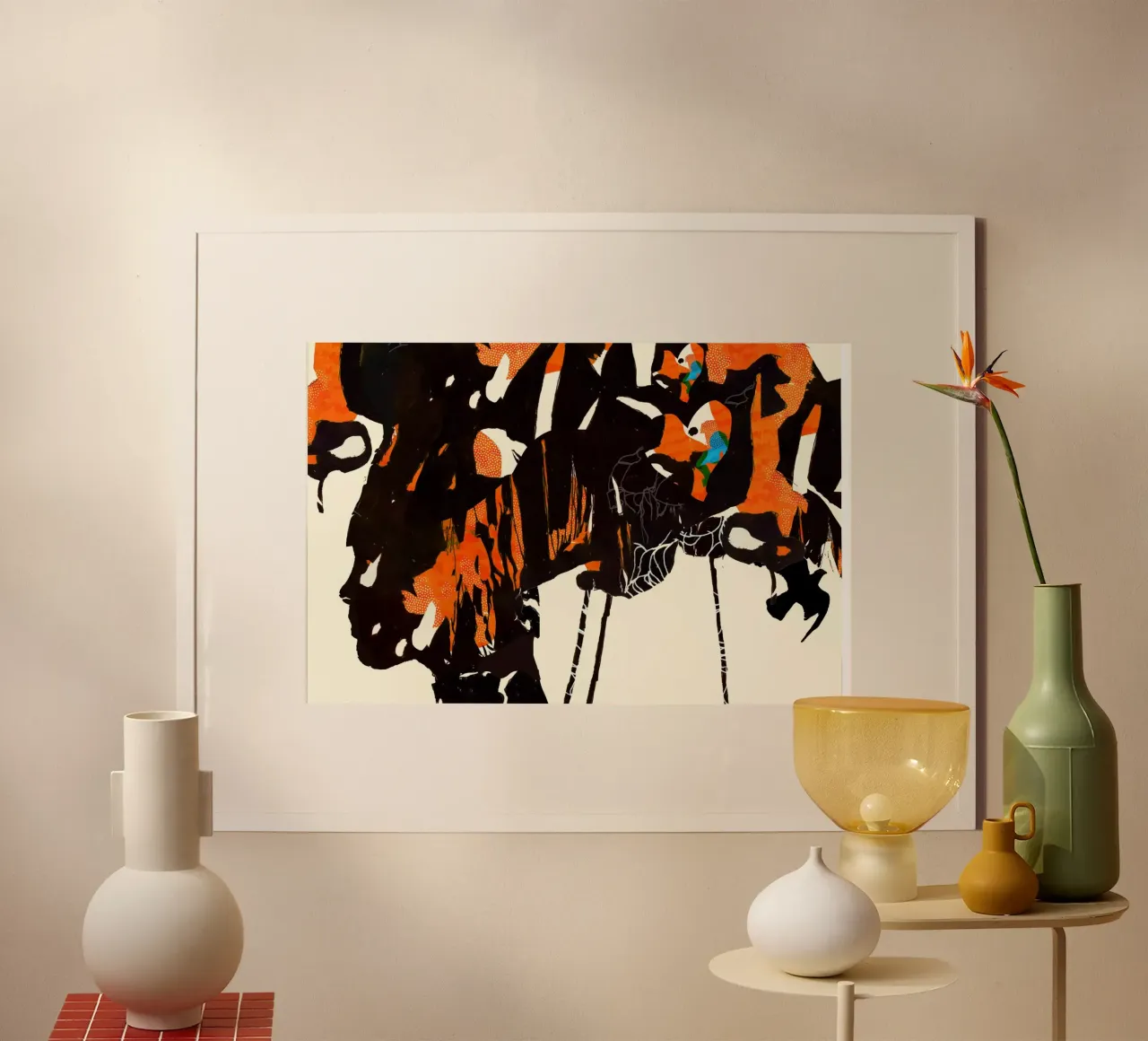 flamingo eclipse2 poster by Giulio Iurissevich