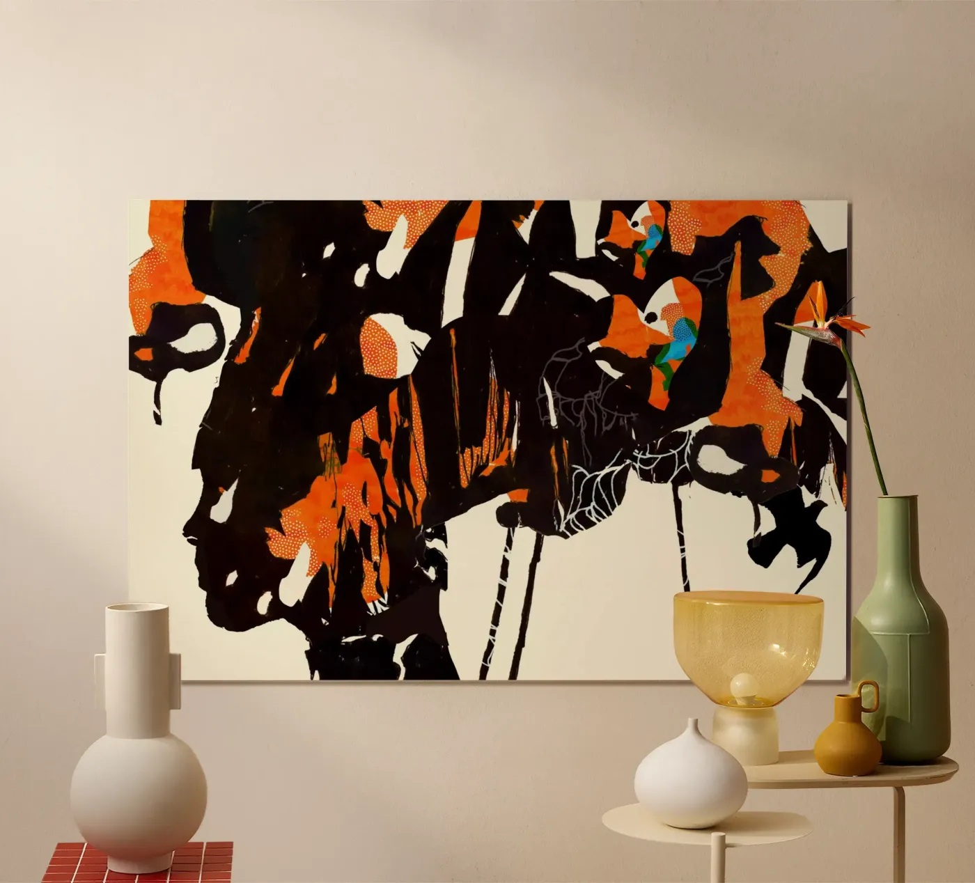 flamingo eclipse2 Poster von Giulio Iurissevich