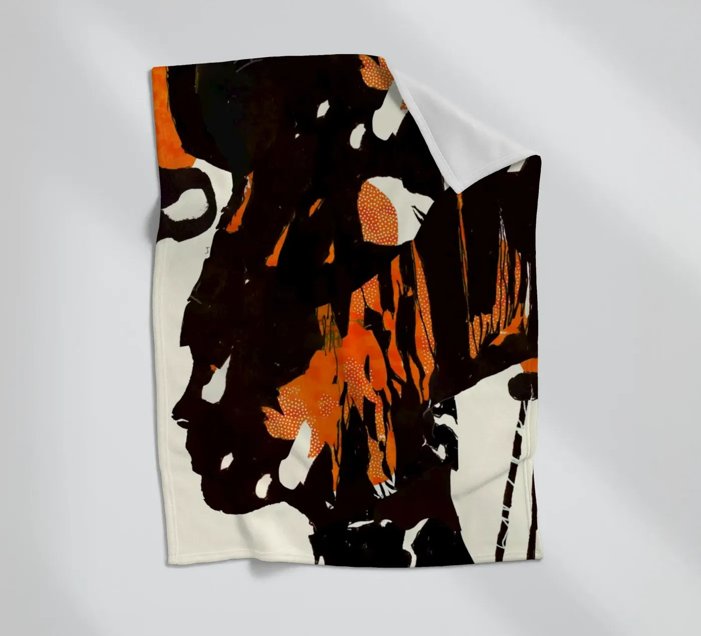 flamingo eclipse2 fleece blanket by Giulio Iurissevich